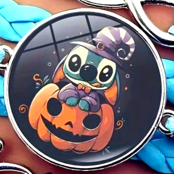 DISNEY | 🎃 Halloween Stitch Cartoon Character Braided Bracelet ~ ♾️ ❤️ - Picture 3 of 9